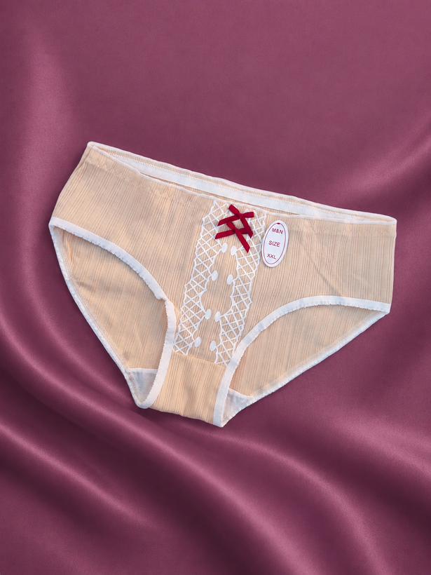 شورت عروسکی نخ پنبه سایز xxl کرم DC110۵